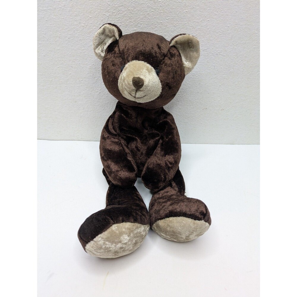 Russ Berrie Wishlings TRUFFLES Teddy Bear Brown 1997 Velvet Velour 90s Long Legs